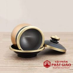 Chén Nước Thờ Bằng Đồng Hai Màu, Kích Thước 7.5x9cm 4 chen nuoc tho bang dong 2 mau vat pham phat giao la boi 4