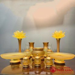 chen nuoc tho cao cap bang luu ly chu phat hoa sen de dong vat pham phat giao la boi 5