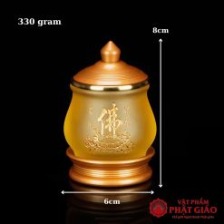 chen nuoc tho cao cap bang luu ly chu phat hoa sen de dong vat pham phat giao la boi 6