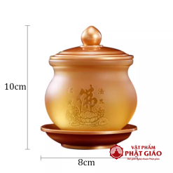 chen nuoc tho luu ly chu phat hoa sen de dong vang cao 10cm vat pham phat giao la boi 4