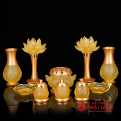 chen nuoc tho luu ly hoa sen boc dong cao 8.4cm vat pham phat giao la boi 11