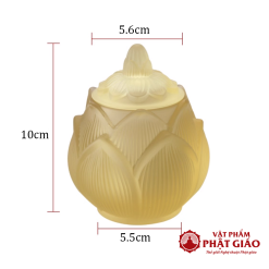 Chén Nước Thờ Sen Nụ Lưu Ly Vàng Cao 10cm 4 chen nuoc tho sen nu luu ly vang cao 10cm vat pham phat giao la boi 2