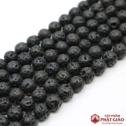 Chuỗi Vòng Tay Thất Châu Tinh Đá Núi Lửa, Cỡ 8mm 6 chuoi vong tay that tinh da dung nham nui lua cvt 015 3