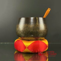 Chuông Đồng Đài Loan Màu Đen Vảy Cá Vàng, Cỡ Đại 19inch (48cm) 1 chuong dong dai loan mau den vay ca vang co dai 19inch 48cm vat pham phat giao la boi 2