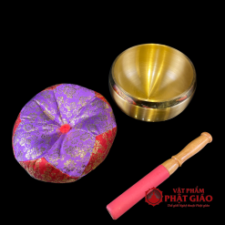 Chuông Đồng Đài Loan Vàng Dày Viền Bóng, Kích Cỡ Từ 3.5inch (9.5cm) – 10inch (25cm) 1 chuong dong dai loan vang day vien bong 9cm 25cm vat pham phat giao la boi 5