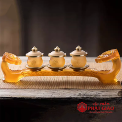 de dat chen nuoc tho nhu y bang luu ly mau vang 36cm vat pham phat giao la boi 6