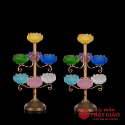 Đế Nến Lưu Ly Bảo Liên 7 Ngọn Thân Tỏa 11 de nen luu ly bao lien 7 ngon than toa 10