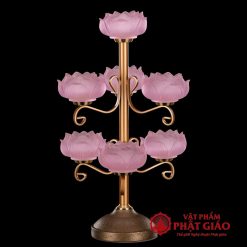 Đế Nến Lưu Ly Bảo Liên 7 Ngọn Thân Tỏa 4 de nen luu ly bao lien 7 ngon than toa 3