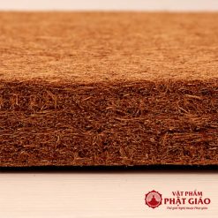 Đệm Ngồi Thiền Xơ Dừa, Thêu Hoa Sen Màu Nâu, Kích Thước 60cm x 60cm 2 dem ngoi thien xo dua theu hoa sen mau nau 60x60cm vat pham phat giao la boi 3