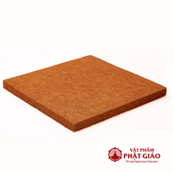 Đệm Ngồi Thiền Xơ Dừa, Thêu Hoa Sen Màu Nâu, Kích Thước 60cm x 60cm 1 dem ngoi thien xo dua theu hoa sen mau nau 60x60cm vat pham phat giao la boi 4
