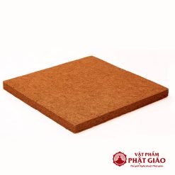 Đệm Ngồi Thiền Xơ Dừa, Thêu Hoa Sen Cao Cấp Màu Vàng, Kích Thước 60cm x 60cm 1 dem ngoi thien xo dua theu hoa sen mau vang 60x60cm vat pham phat giao la boi 4