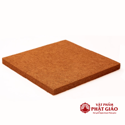 Đệm Ngồi Thiền Xơ Dừa, Thêu Hoa Sen Màu Xám, Kích Thước 60cm x 60cm 1 dem ngoi thien xo dua theu hoa sen mau xam 60x60cm vat pham phat giao la boi 4