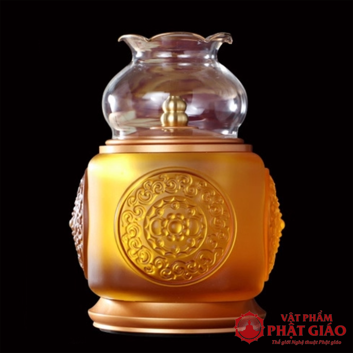 den-dau-luu-ly-boc-dong-dang-vuong-cao-18cm-vat-pham-phat-giao-la-boi-2 den dau luu ly boc dong dang vuong cao 18cm vat pham phat giao la boi 2