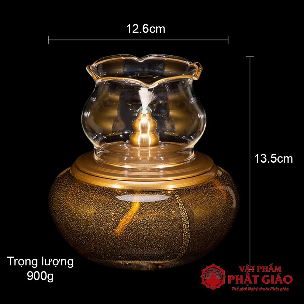 den-dau-luu-ly-kim-ngoc-mau-ho-phach-cao-13.5cm-15.5cm-vat-pham-phat-giao-la-boi-5 den dau luu ly kim ngoc mau ho phach cao 13.5cm 15.5cm vat pham phat giao la boi 5