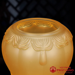 Đèn Dầu Lưu Ly Viền Hoa Bọc Đồng, Nhiều Kích Cỡ 7 den dau luu ly vien hoa boc dong nhieu kich co vat pham phat giao la boi 5