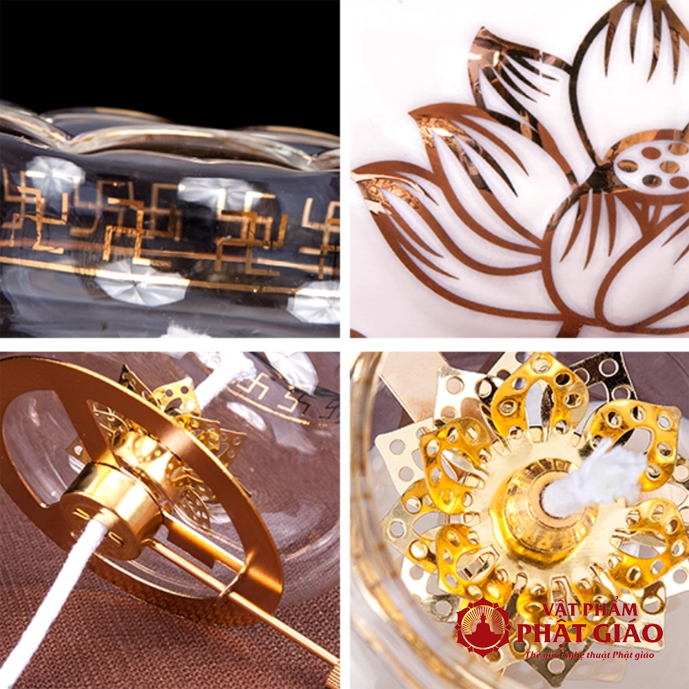 den-dau-mau-trang-bang-gom-hoa-sen-vang-cao-15cm-vat-pham-phat-giao-la-boi-3 den dau mau trang bang gom hoa sen vang cao 15cm vat pham phat giao la boi 3