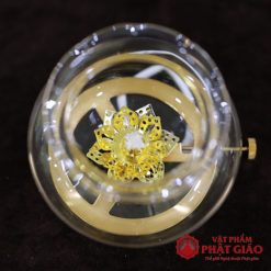 Đèn Dầu Sứ Trắng Hoa Sen Hồng, Cao 18cm 7 den dau su trang hoa sen hong cao 18cm vat pham phat giao la boi 3