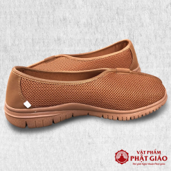 Giày Quý Thầy Và Phật Tử Màu Vàng, Thoáng Khí, Nhiều Size 1 giay quy thay va phat tu mau vang thoang khi nhieu size vat pham phat giao la boi 1