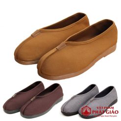 giay vai cho quy thay va phat tu mau vang mau nau nhieu size vat pham phat giao la boi 3