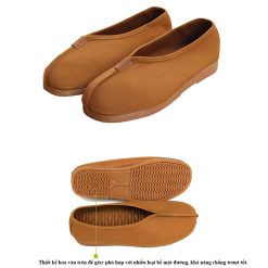 giay vai cho quy thay va phat tu mau vang mau nau nhieu size vat pham phat giao la boi 4