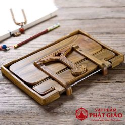 Kệ Kinh Sách Để Bàn Khắc Hoa Sen Màu Gỗ Nhạt 2 ke kinh sach de ban bang go khac hoa sen mau nhat vat pham phat giao la boi 4