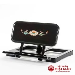 Kệ Kinh Sách Nhựa Cao Cấp In Hoa Sen, Gấp Gọn Tiện Lợi 4 ke kinh sach nhua in hoa sen gap gon vat pham phat giao la boi 2