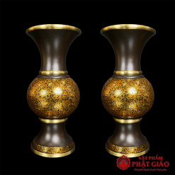 lo hoa bang dong cao cap hoa tiet van da cao 30cm vat pham phat giao la boi 1