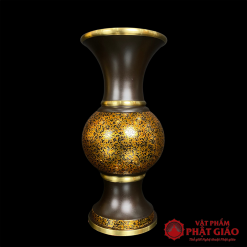 lo hoa bang dong cao cap hoa tiet van da cao 30cm vat pham phat giao la boi 2