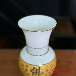 lo hoa su trang tam kinh vang cao 20cm 25cm 30cm vat pham phat giao la boi 3