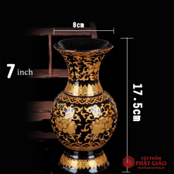 lo hoa tho cung bang gom mau den hoa tiet sen vang nhieu co vat pham phat giao la boi 5