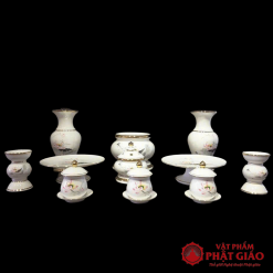 lo hoa tho cung bang su trang sen hong nhieu co vat pham phat giao la boi 7