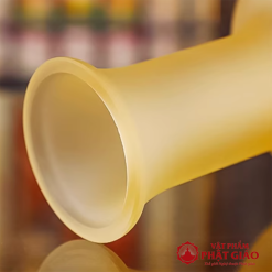 Lọ Hoa Thờ Cúng Lưu Ly Chữ Phật Hoa Sen, Cao 21cm 4 lo hoa tho cung luu ly chu phat hoa sen cao 21cm vat pham phat giao la boi 4