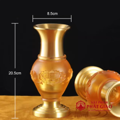 lo hoa tho cung luu ly in hoa sen noi cao 20cm vat pham phat giao la boi 4