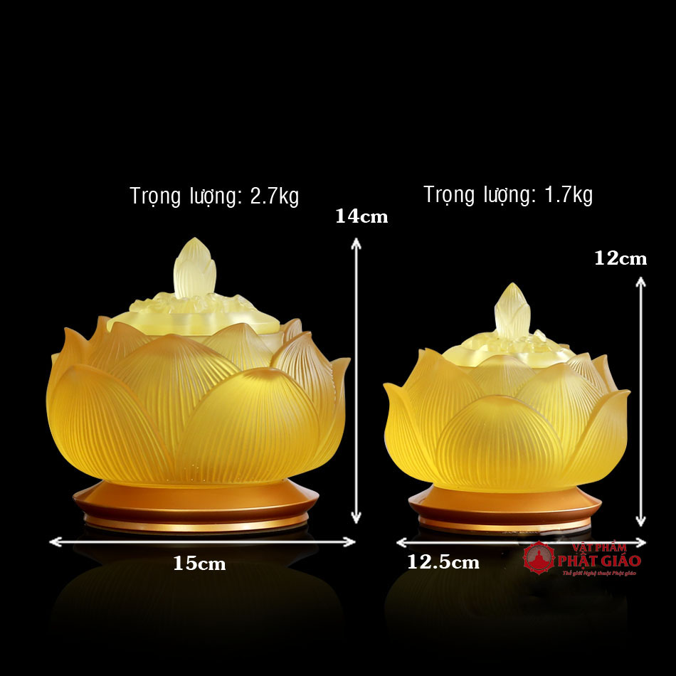 Bộ Đồ Thờ Bằng Lưu Ly Sen Nổi 8 Bộ Đồ Thờ Bằng Lưu Ly Sen Nổi - Ảnh 8