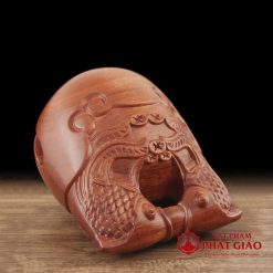 Mõ Cao Cấp Bằng Gỗ Hồng Mộc Khắc Song Ngư, Kích Thước Từ 7.5cm-15cm 5 mo cao cap bang go hong moc khac song ngu vat pham phat giao la boi 5