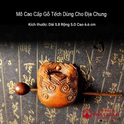 Mõ Cao Cấp Gỗ Tếch Dùng Cho Địa Chung, Kích Thước 5.5cm, 6cm 2 mo cao cap go tech dung cho dia chung vat pham phat giao la boi 3
