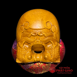 Mõ Gỗ Bưởi Nâu Vàng Song Ngư Cao Cấp, Nhiều Kích Cỡ 1 mo go buoi mau nau vang hinh song ngu cao cap vat pham phat giao la boi 4