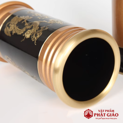 ong dung huong bang dong den hoa tiet rong vang cao 22cm vat pham phat giao la boi 4