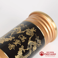 ong dung huong bang dong den hoa tiet rong vang cao 22cm vat pham phat giao la boi 5