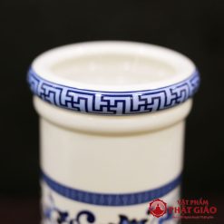 ong dung huong su trang hoa sen mau lam cao 20cm vat pham phat giao la boi 4