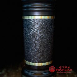 Ống Hương Bằng Đồng Vân Đá, Màu Đen Sần, Cao 20cm, 22.5cm 6 ong huong bang dong van da mau den san cao 20cm 22cm vat pham phat giao la boi 4