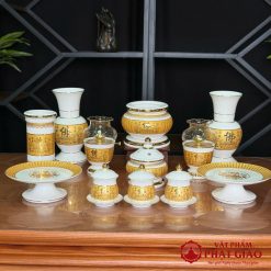 ong huong su trang khac tam kinh vang cao 20cm 25cm vat pham phat giao la boi 4