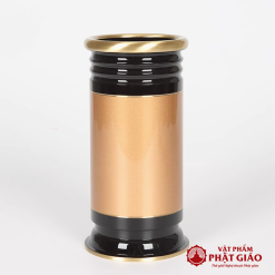 Ống Nhang Bằng Đồng Hai Màu, Cao 22cm 4 ong nhang bang dong hai mau cao 22cm vat pham phat giao la boi 2