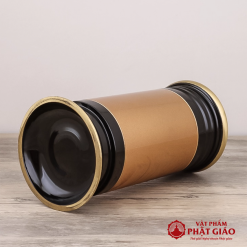 Ống Nhang Bằng Đồng Hai Màu, Cao 22cm 2 ong nhang bang dong hai mau cao 22cm vat pham phat giao la boi 4