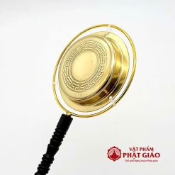 Pháp Khí Tang Bằng Đồng Vàng, Thân Đen Tay Cầm Cố Định, Kích Thước 36cmx12cm 1 phap khi tang bang dong vang than den tay cam co dinh 32x12cm vat pham phat giao la boi 4