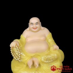 Tượng Di Lặc Ngồi Túi Tiền Cầm Vàng Bột Đá Thạch Anh, Cao 30cm, 40cm, 48cm 2 9 0005 tuong phat di lac tui tien ve gam son vang dep nhat hcm 8