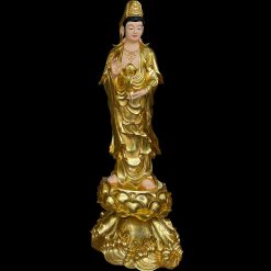 Bộ Tượng Tây Phương Tam Thánh Đứng, Chất liệu Composite Mạ Vàng Công Nghiệp, Cao 85cm, 125cm 8 Tuong Phat Tay phuong tam thanh Dung composite ma vang cong nghiep 1m25 0002 Layer 8