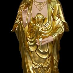 Bộ Tượng Tây Phương Tam Thánh Đứng, Chất liệu Composite Mạ Vàng Công Nghiệp, Cao 85cm, 125cm 7 Tuong Phat Tay phuong tam thanh Dung composite ma vang cong nghiep 1m25 0003 Layer 7