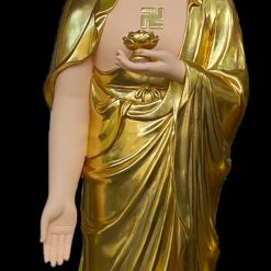 Bộ Tượng Tây Phương Tam Thánh Đứng, Chất liệu Composite Mạ Vàng Công Nghiệp, Cao 85cm, 125cm 6 Tuong Phat Tay phuong tam thanh Dung composite ma vang cong nghiep 1m25 0004 Layer 6