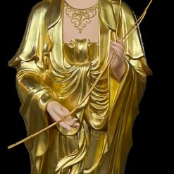 Bộ Tượng Tây Phương Tam Thánh Đứng, Chất liệu Composite Mạ Vàng Công Nghiệp, Cao 85cm, 125cm 5 Tuong Phat Tay phuong tam thanh Dung composite ma vang cong nghiep 1m25 0005 Layer 5